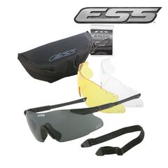 Тактичні окуляри ESS Ice / 3 лінзи - чорні