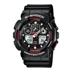 Часы Casio G-SHOCK GA-100 - черный/красный