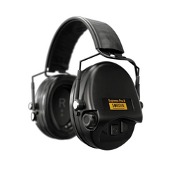 Активні навушники для стрільби Sordin Supreme Pro X SFA - чорні, Вибір кольору: Чорний