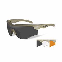 Тактичні окуляри Wiley X Rogue Comm / 3 лінзи - койот