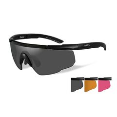 Тактические очки Wiley X Saber Advanced / 3 линзы (черная, желтая, розовая) - черные