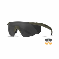 Тактичні окуляри Wiley X Saber Advanced / 3 лінзи - олива, Вибір кольору: Олива