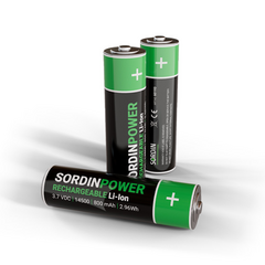 Акумуляторні батарейки 14500 3.7V 800 mAh для навушників Sordin Supreme T2/X2 BT