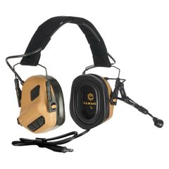 Активні захисні навушники з гарнітурою Earmor M32 PLUS (CB) - койот, Колір: Койот