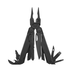 Мультиінструмент Leatherman Surge Black, нейлоновий чохол Molle, Колір: чорний