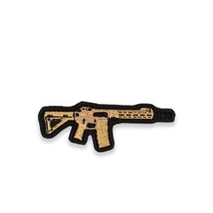 Патч Abrams Embroidered AR-15 - чорний