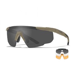 Тактичні окуляри Wiley X Saber Advanced / 3 лінзи - койот, Вибір кольору: Tan
