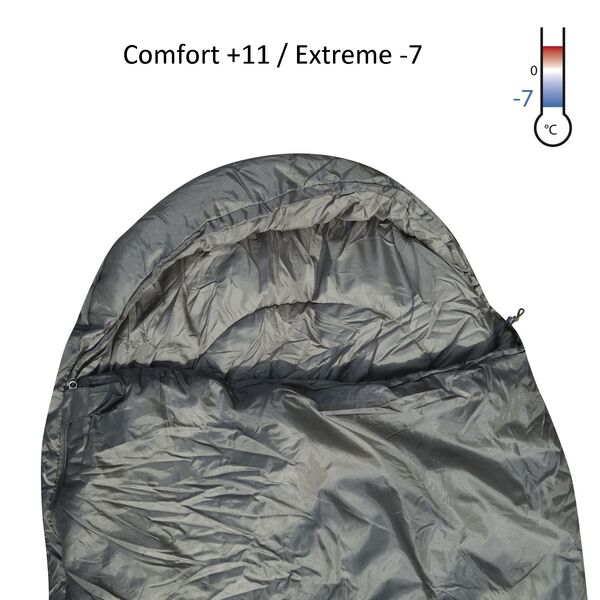 Спальний мішок OPEX Comfort Army Green ( +11°C / -7°C ), TD1440, зображення 2 Спальний мішок OPEX Comfort Army Green ( +11°C / -7°C ), TD1440, зображення 2