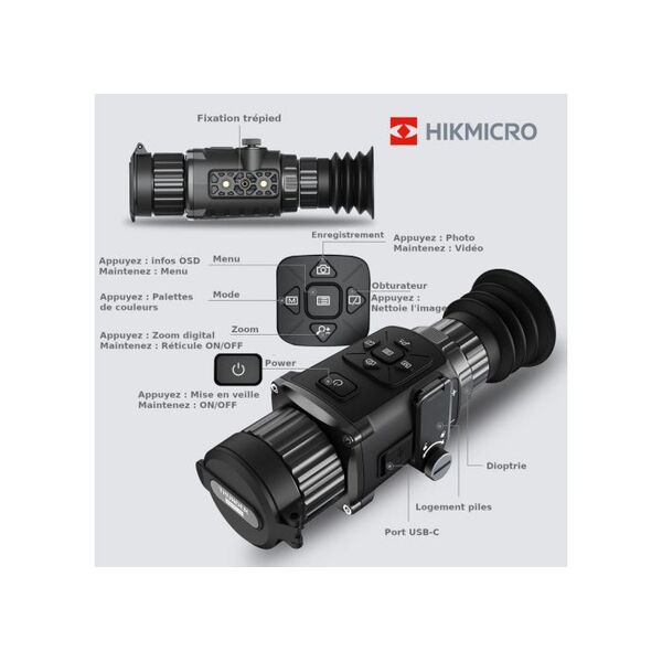 Тепловизионный прицел HIKMICRO THUNDER TH25 - 1.5-12X25, TD1924, изображение 5 Тепловизионный прицел HIKMICRO THUNDER TH25 - 1.5-12X25, TD1924, изображение 5