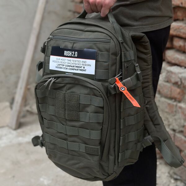 Рюкзак тактический 5.11 TACTICAL "RUSH12 2.0 BACKPACK" RANGER GREEN, TD547, Цвет товара: Green, изображение 10 Рюкзак тактический 5.11 TACTICAL "RUSH12 2.0 BACKPACK" RANGER GREEN, TD547, Цвет товара: Green, изображение 10