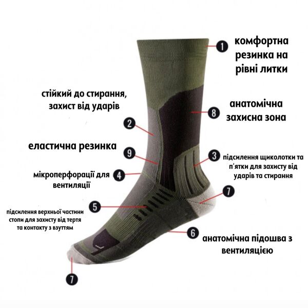 Носки Warm Climate Long Marches, TD1906, Размер носков: 39/42, изображение 3