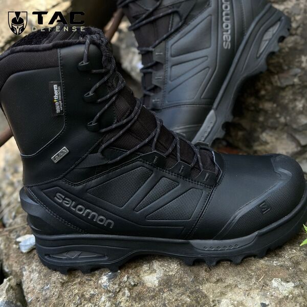 Берцы зимние Salomon TOUNDRA FORCES CSWP - черные | Размер 45 1/3, TD2113, Размер обуви Salomon: 45  1/3, изображение 14 Берцы зимние Salomon TOUNDRA FORCES CSWP - черные | Размер 45 1/3, TD2113, Размер обуви Salomon: 45  1/3, изображение 14
