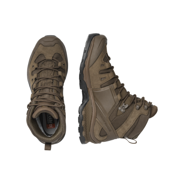 Берцы тактические Salomon Quest 4D Forces 2 - коричневые | Размер 44 2/3, TD2078, Цвет: Коричневий, Размер обуви Salomon: 44  2/3, изображение 4 Берцы тактические Salomon Quest 4D Forces 2 - коричневые | Размер 44 2/3, TD2078, Цвет: Коричневий, Размер обуви Salomon: 44  2/3, изображение 4