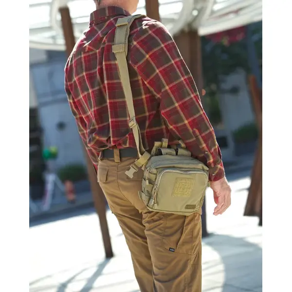 Сумка тактическая для скрытого ношения оружия 5.11 2-Banger - песочная, TD2101, Цвет: Койот, изображение 6