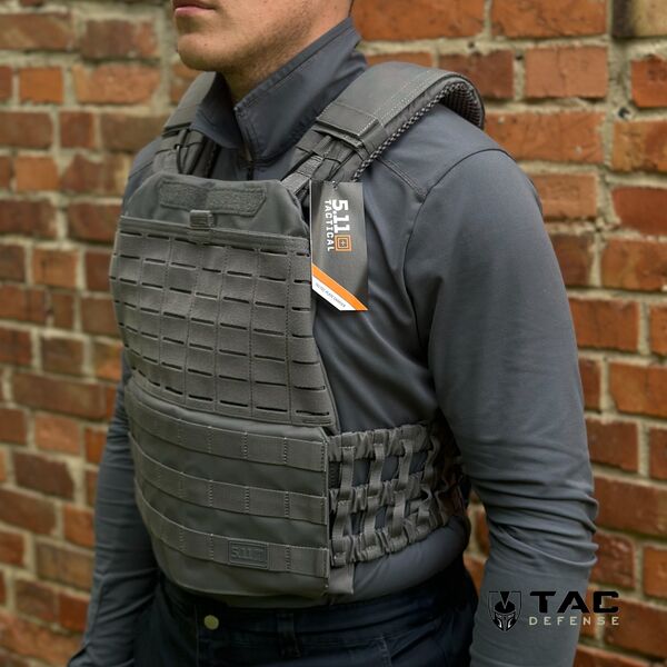 Плитоноска 5.11 TACTEC STORM GREY, TD1809, Цвет товара: Storm Grey, изображение 7