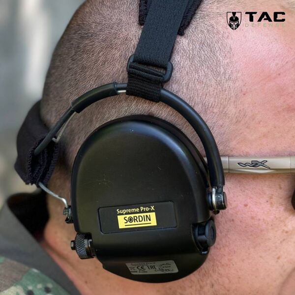 Активні навушники Sordin Supreme Pro-X Black із заднім тримачем під шолом, TD422, Вибір кольору: Чорний, зображення 8