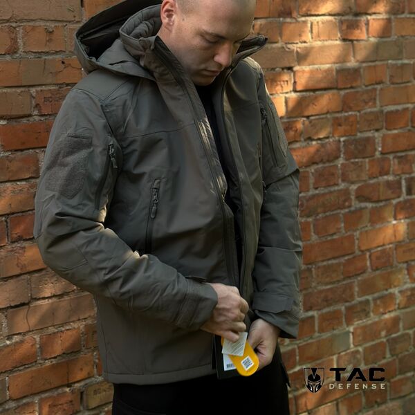 Куртка зимова A10 Equipment® XMF 200 FIGHTER HARDSHELL - олива, TD1601, Колір: олива, Розмір: 2XL, зображення 7