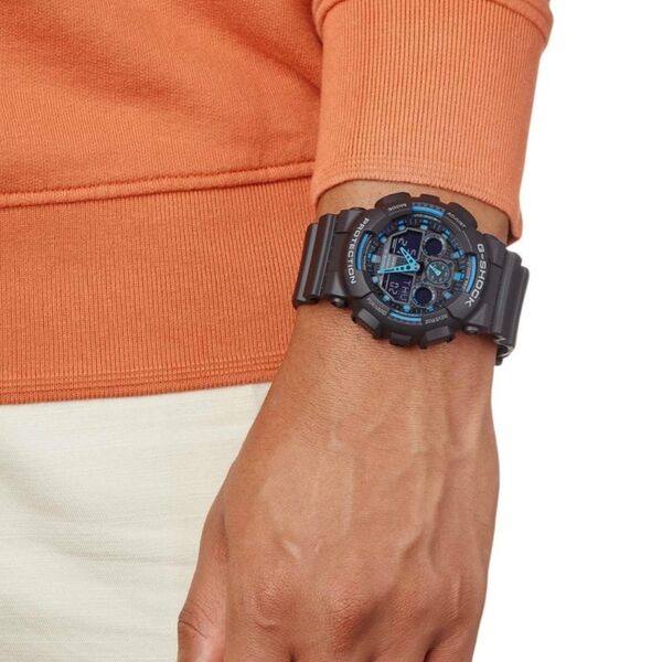 Часы Casio G-SHOCK GA-100 - черный/синий, TD2397, изображение 4