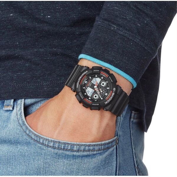 Часы Casio G-SHOCK GA-100 - черный/красный, TD2398, изображение 4 Часы Casio G-SHOCK GA-100 - черный/красный, TD2398, изображение 4