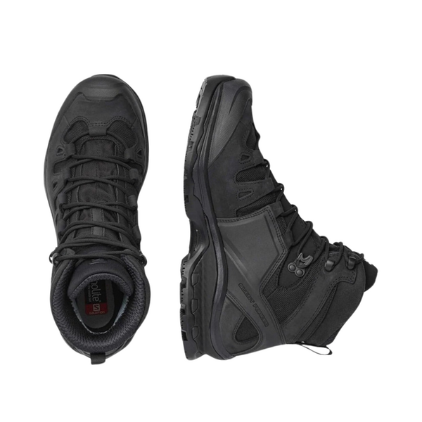 Берці тактичні Salomon Quest 4D GTX Forces 2 - чорні, TD2496, Колір: чорний, Розмір взуття Salomon: 45  1/3, зображення 4 Берці тактичні Salomon Quest 4D GTX Forces 2 - чорні, TD2496, Колір: чорний, Розмір взуття Salomon: 45  1/3, зображення 4