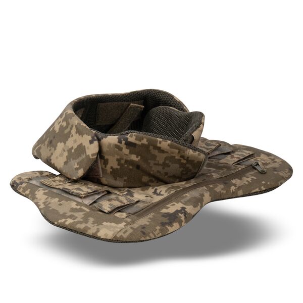 Балістичний захист шиї 1-го класу (забезпечує круговий захист шиї та верхньої частини спини) - піксель, TD2558, Вибір кольору: Піксель, зображення 2