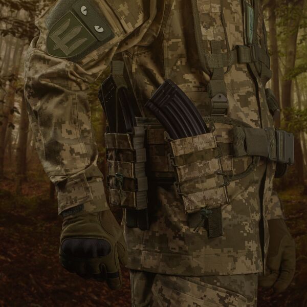 Підсумок одинарний для магазину АК/AR - піксель, TD2532, Вибір кольору: Піксель, зображення 4 Підсумок одинарний для магазину АК/AR - піксель, TD2532, Вибір кольору: Піксель, зображення 4