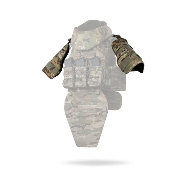 Плечевая защита с баллистическими пакетами 1-го класса STANAG 2920 - мультикам, TD2551, изображение 3