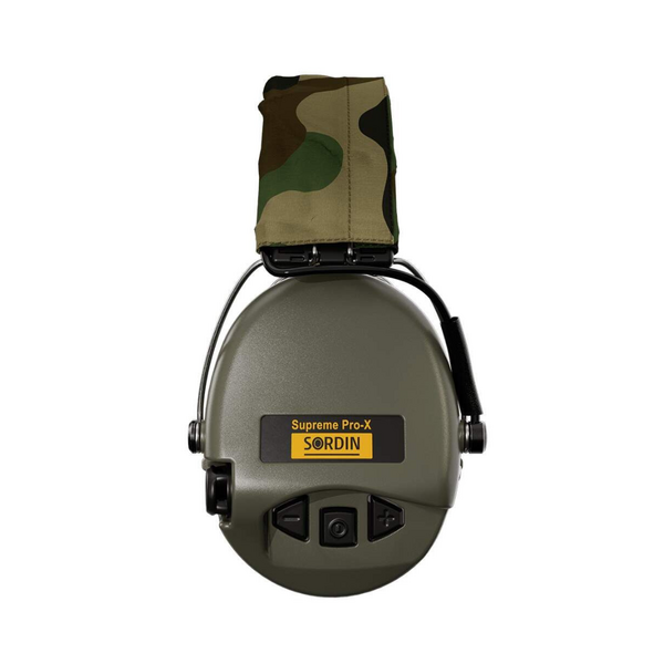 Активные наушники для стрельбы Sordin Supreme Pro-X LED - Green Camo, TD2671, Цвет: Олива - камуфляж, изображение 4 Активные наушники для стрельбы Sordin Supreme Pro-X LED - Green Camo, TD2671, Цвет: Олива - камуфляж, изображение 4