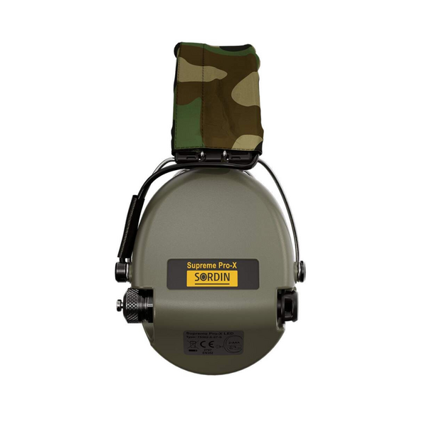 Активные наушники для стрельбы Sordin Supreme Pro-X LED - Green Camo, TD2671, Цвет: Олива - камуфляж, изображение 5 Активные наушники для стрельбы Sordin Supreme Pro-X LED - Green Camo, TD2671, Цвет: Олива - камуфляж, изображение 5