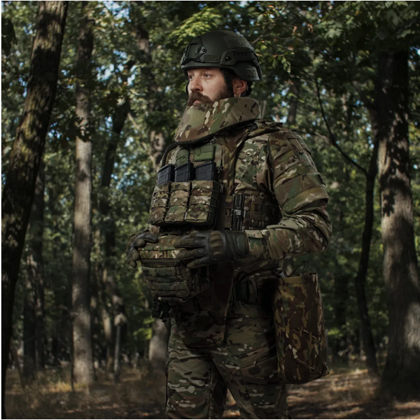 Плечевая защита с баллистическими пакетами 2-го класса STANAG 2920 - мультикам, TD2549, Цвет товара: Мультикам, изображение 5