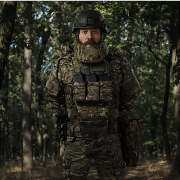 Плечевая защита с баллистическими пакетами 2-го класса STANAG 2920 - мультикам, TD2549, Цвет товара: Мультикам, изображение 7