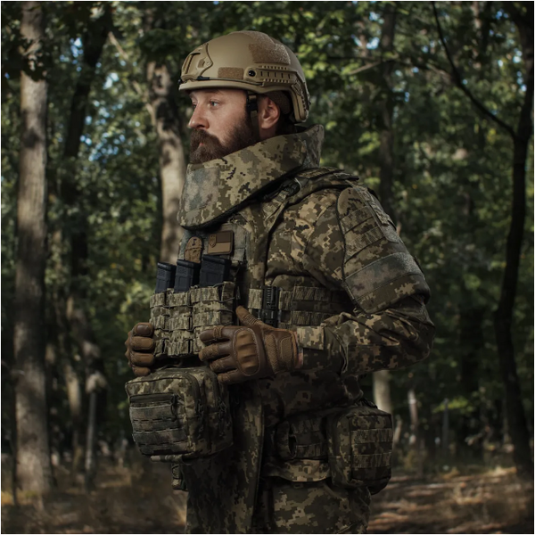 Плечевая защита с баллистическими пакетами 1-го класса STANAG 2920 - пиксель, TD2552, изображение 5