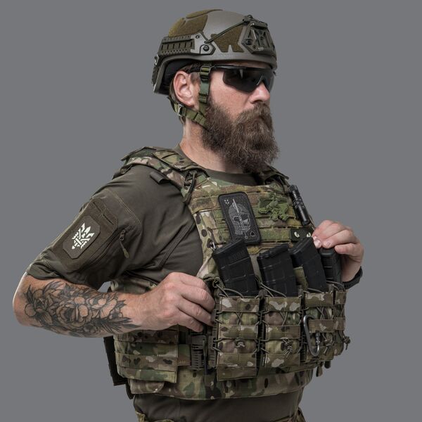 Плитоноска IBV зі збільшеною площею захисту - мультикам, TD2527, Спарений розмір: L-XL, зображення 3