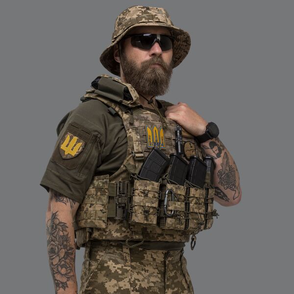 Плитоноска IBV с увеличенной площадью защиты - пиксель, TD2528, Спарений розмір: L-XL, изображение 3 Плитоноска IBV с увеличенной площадью защиты - пиксель, TD2528, Спарений розмір: L-XL, изображение 3