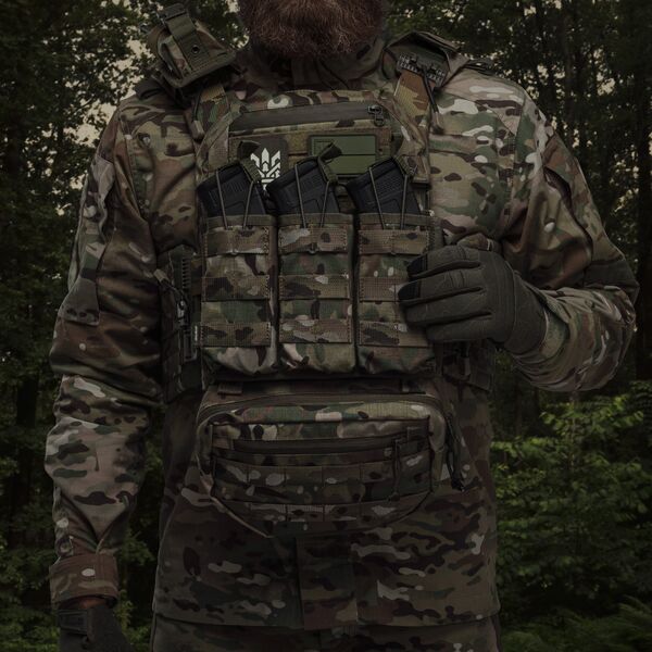 Тройной подсумок под магазины АК/АR - мультикам, TD2529, Цвет товара: Мультикам, изображение 4