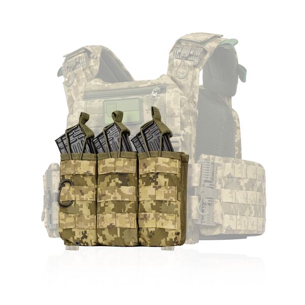 Потрійний підсумок під магазини АК/АR - піксель, TD2530, Вибір кольору: Піксель, зображення 2 Потрійний підсумок під магазини АК/АR - піксель, TD2530, Вибір кольору: Піксель, зображення 2