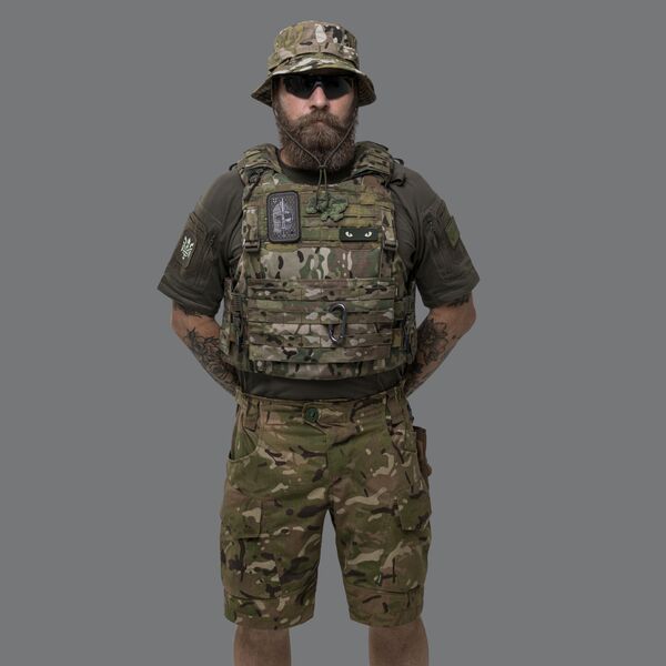 Плитоноска IBV зі збільшеною площею захисту - мультикам, TD2527, Спарений розмір: L-XL, зображення 4