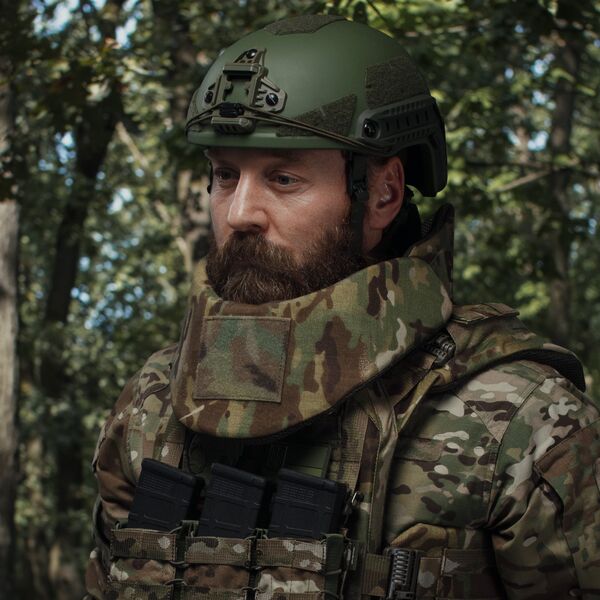 Балістичний захист шиї 2-го класу (забезпечує круговий захист шиї та верхньої частини спини) - мультикам, TD2556, Вибір кольору: Мультикам, зображення 3