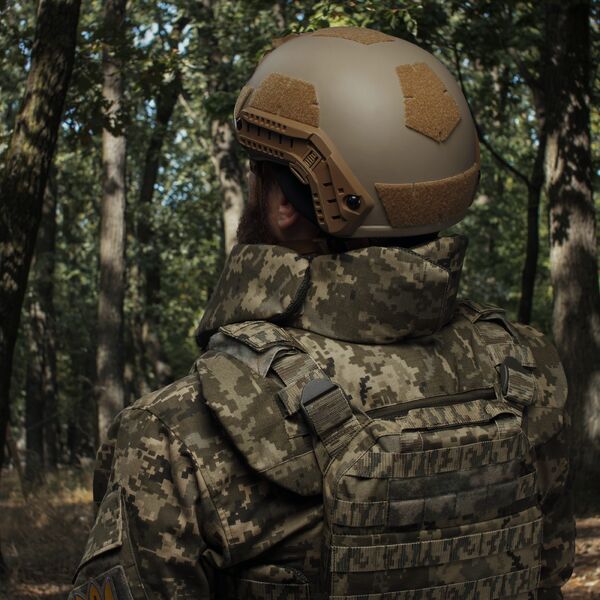 Балістичний захист шиї 1-го класу (забезпечує круговий захист шиї та верхньої частини спини) - піксель, TD2558, Вибір кольору: Піксель, зображення 3