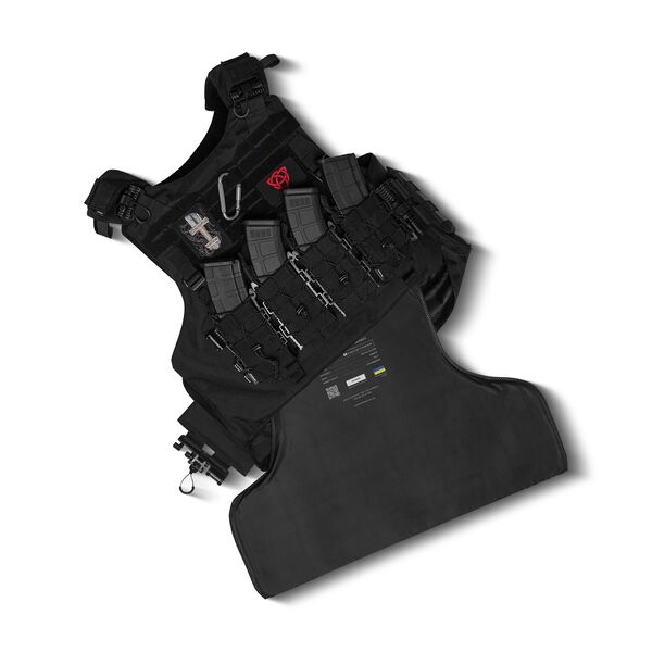 Комплект баллистических пакетов для бронежилета 2-го класса (перед и спина), TD2546, Спарений розмір: L-XL, изображение 3