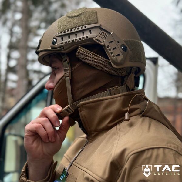Шлем FAST LPSA High Cut NIJ IIIA (подвесная система Team Wendy) - койот, TD2453, Размер: M, изображение 6