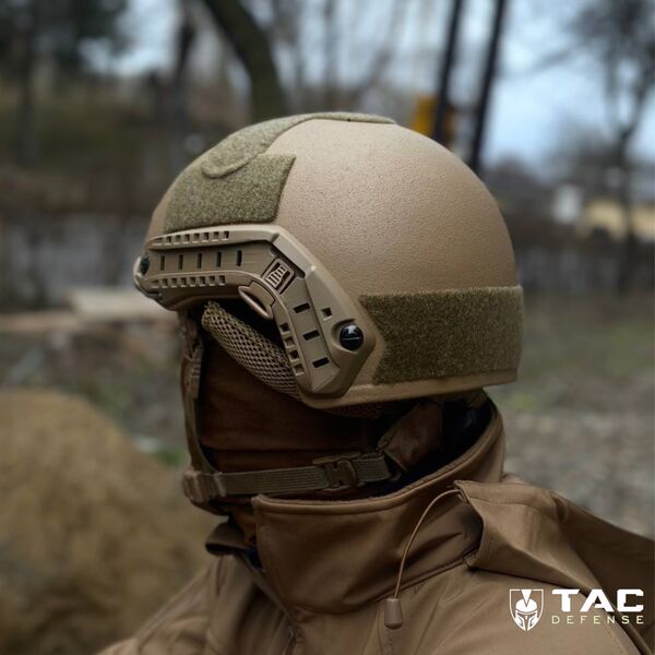 Шлем FAST LPSA High Cut NIJ IIIA (подвесная система Team Wendy) - койот, TD2464, Размер: L, изображение 8
