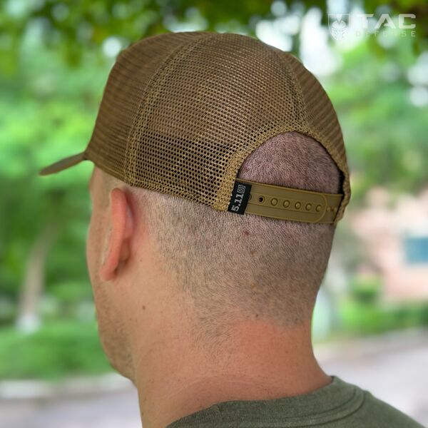 Кепка тактическая 5.11 FLAG BEARER TRUCKER 2.0 - койот, TD3102, Цвет товара: Койот, изображение 5 Кепка тактическая 5.11 FLAG BEARER TRUCKER 2.0 - койот, TD3102, Цвет товара: Койот, изображение 5