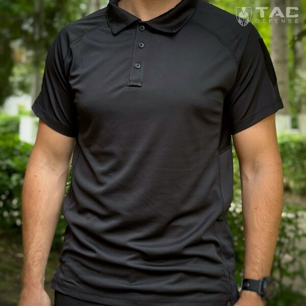 Футболка поло А10 Equipment® INSTRUCTOR - чорна, TD3312, Колір: чорний, Розмір: M, зображення 4