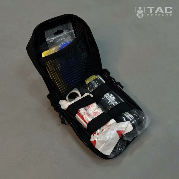 Тактическая аптечка IFAK - черная, TD886, изображение 2