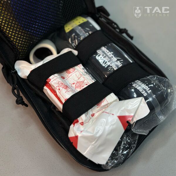 Тактическая аптечка IFAK - черная, TD886, изображение 3