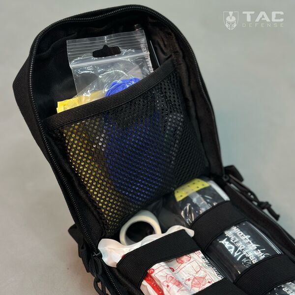 Тактическая аптечка IFAK - черная, TD886, изображение 4