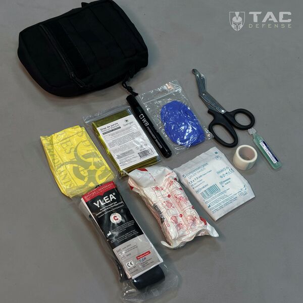 Тактическая аптечка IFAK - черная, TD886, изображение 5