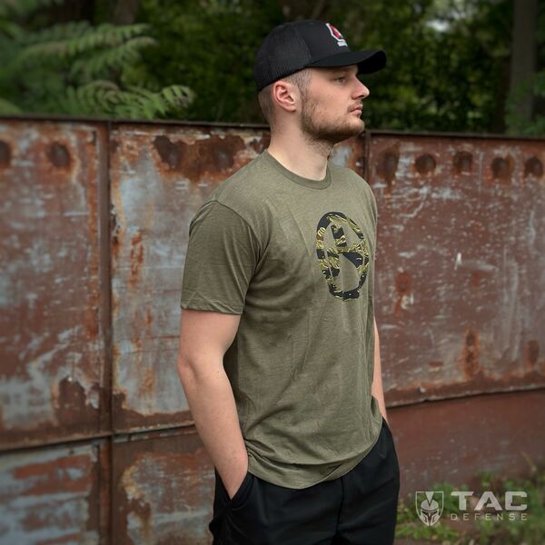 Футболка Magpul Tiger Stripe Icon Blend - олива, TD3119, Розмір: S, зображення 9 Футболка Magpul Tiger Stripe Icon Blend - олива, TD3119, Розмір: S, зображення 9