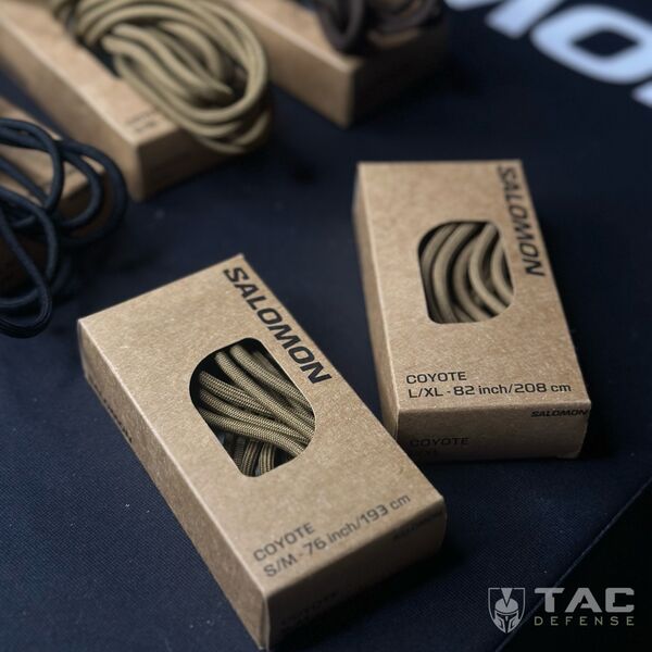 Шнурки Salomon для моделей Quest, размер S/M (длина 193 см) - черные, TD3447, Цвет товара: Чорний, изображение 7